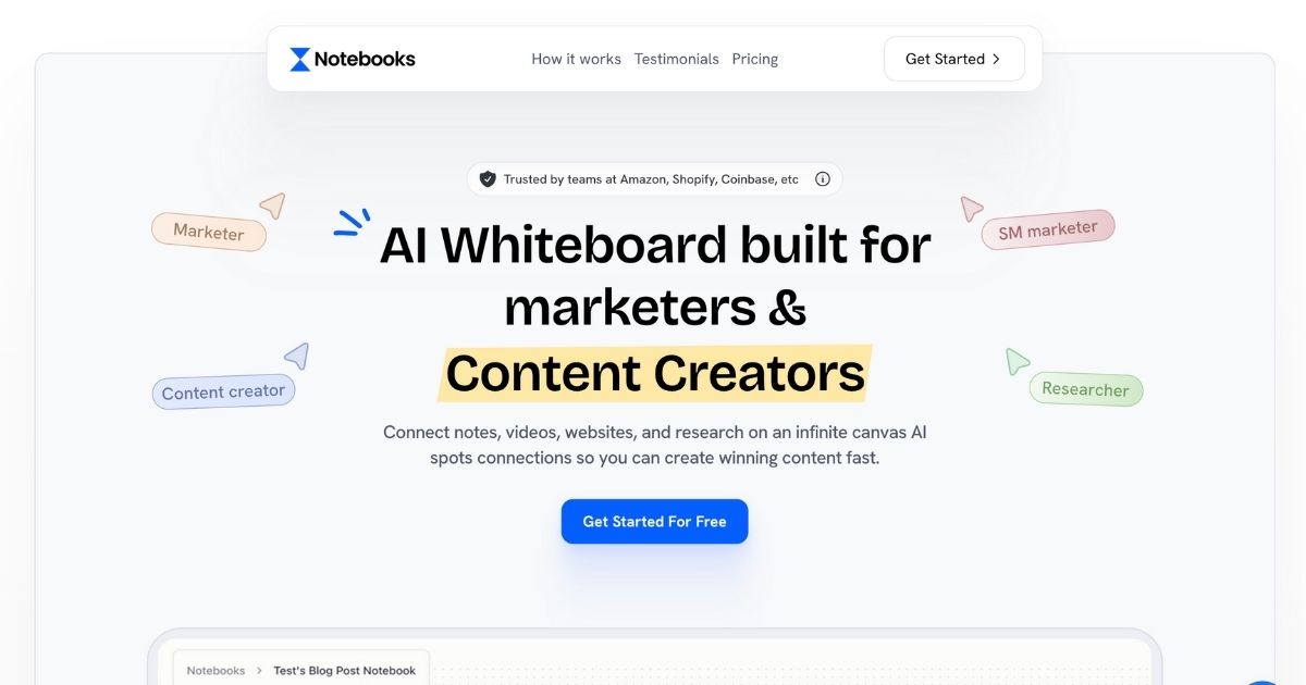 Notebooks App: AI-Powered Content Creation Platform