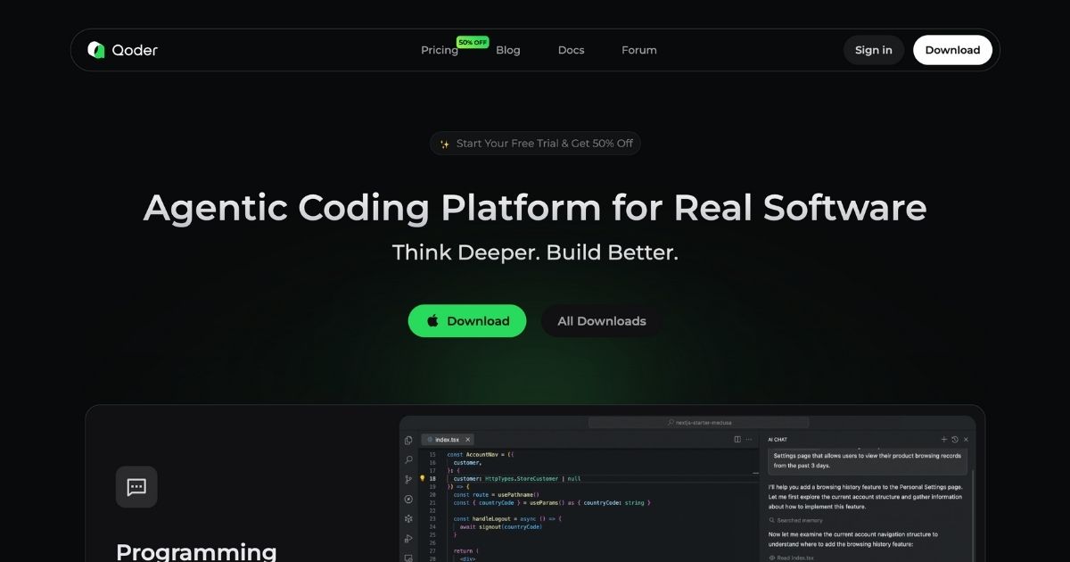 Qoder: AI-Powered Coding Platform Enhancing Productivity