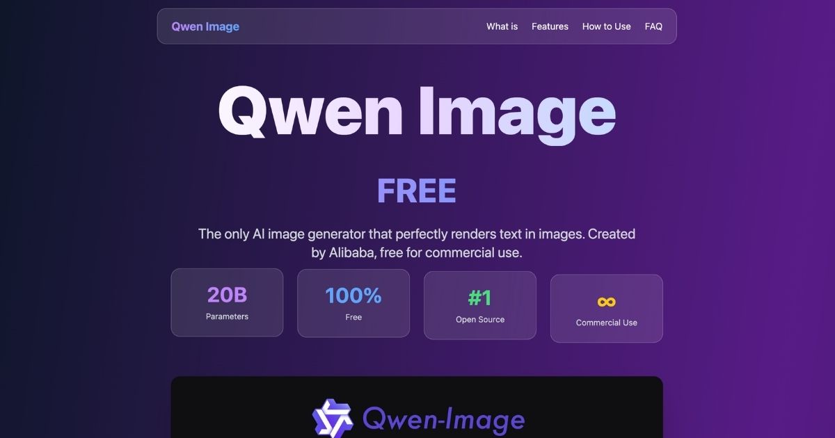 Qwen Image: AI Tool for Text-Integrated Visuals