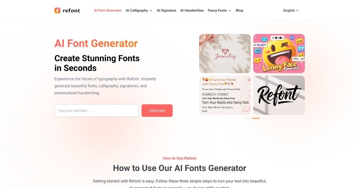 Refont AI: AI Typography Generator