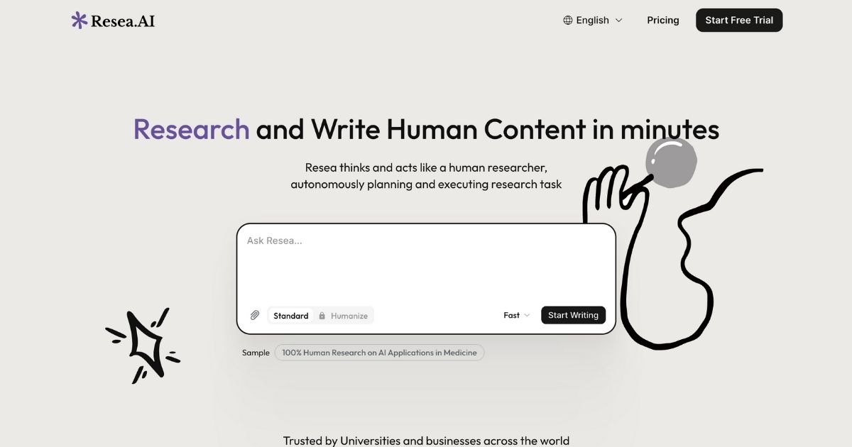 Resea AI: Streamlined Research and Writing