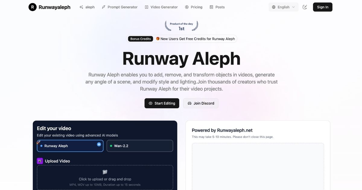 Runway Aleph: AI Video Editing Mastery
