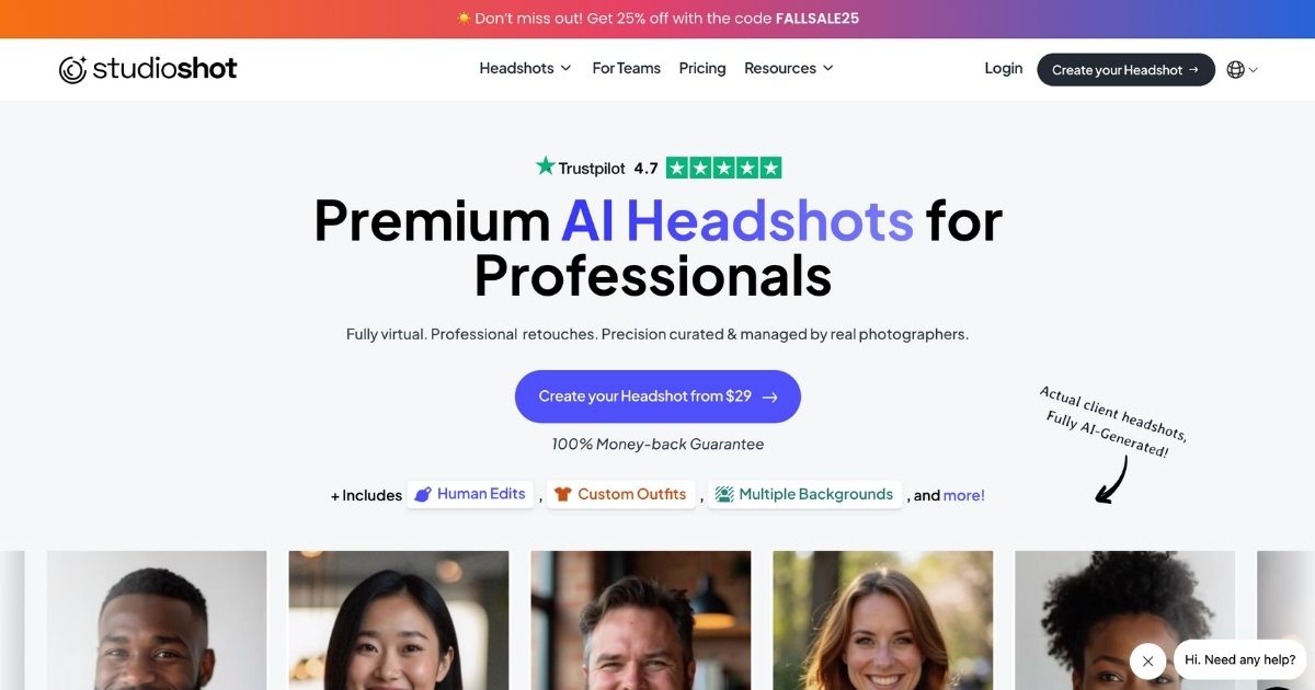 studioshot: AI headshots with rapid delivery