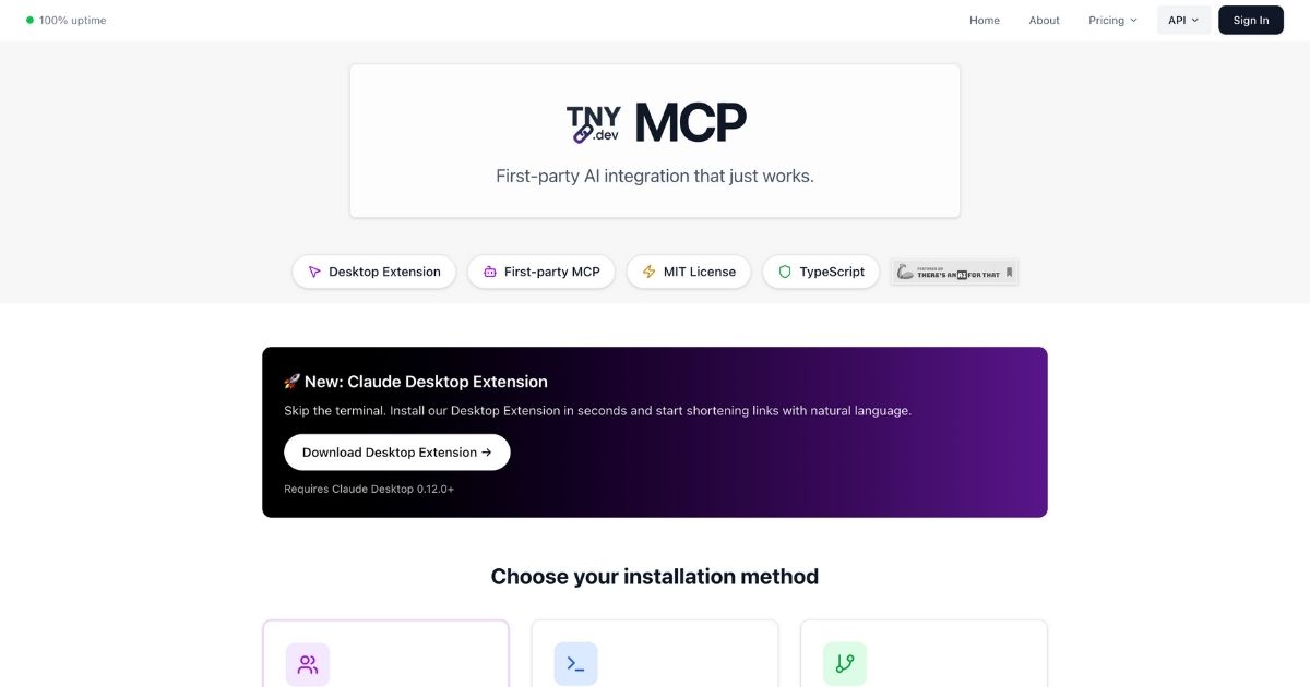 MCP: AI-Driven Link Shortener Solution