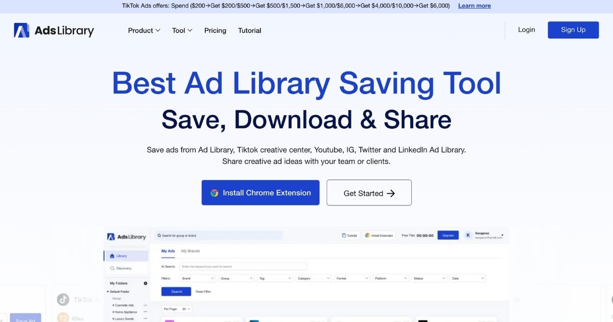 AdsLibrary: Multi-platform Ad Management Tool