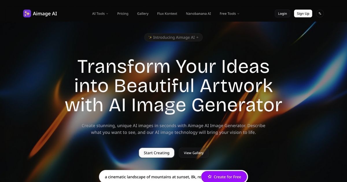 Aimage AI: AI Image Generation Tool