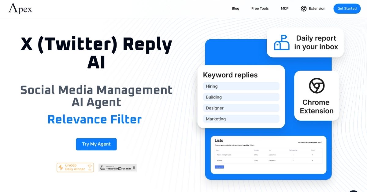Apex Agents: AI Social Media Engagement