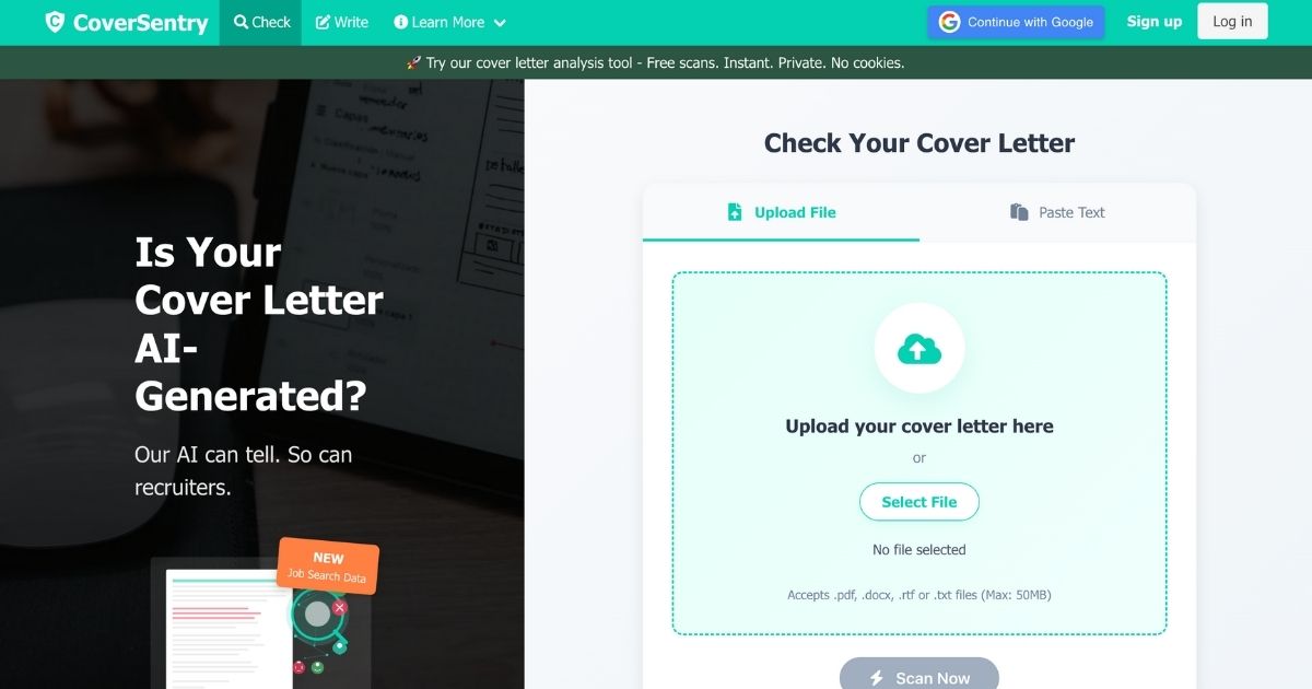 CoverSentry: AI-Powered Cover Letter Tool
