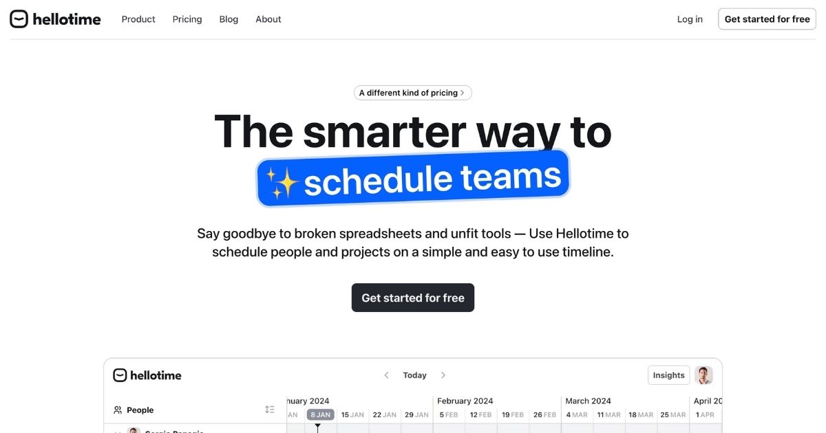 Hellotime: Streamlining Resource Planning Efficiently