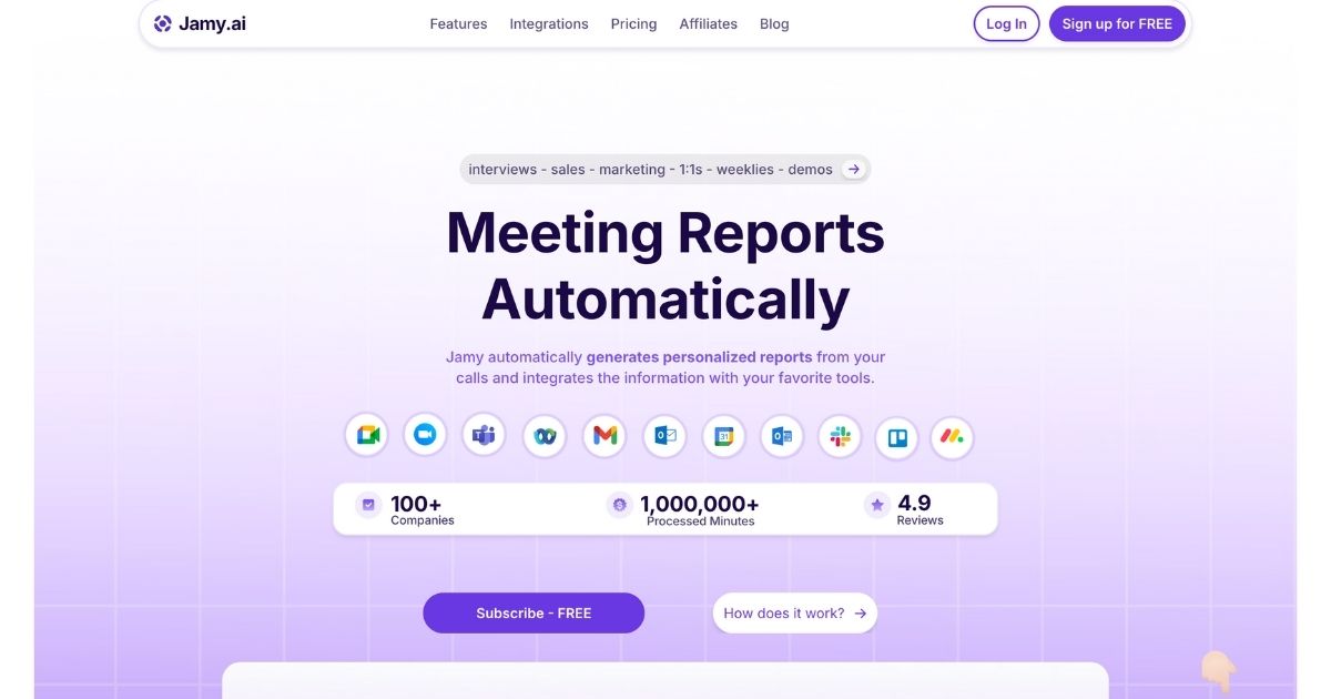 Jamy.ai: AI Meeting Assistant Enhancing Collaboration