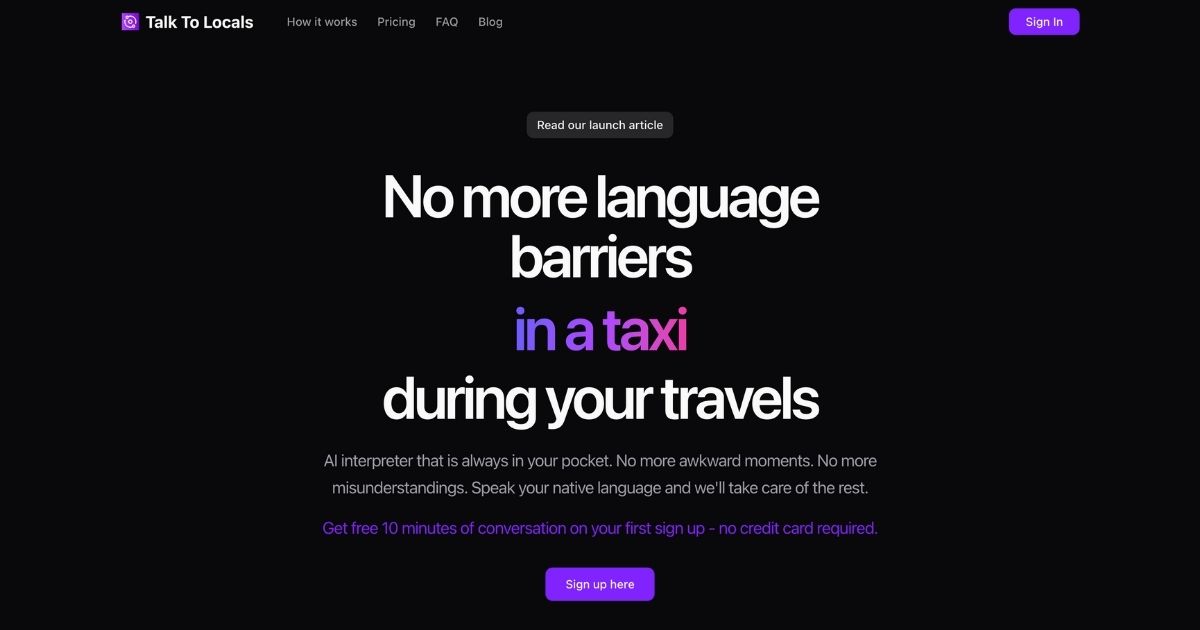 Talk to Locals: Real-Time Multilingual Interpreter