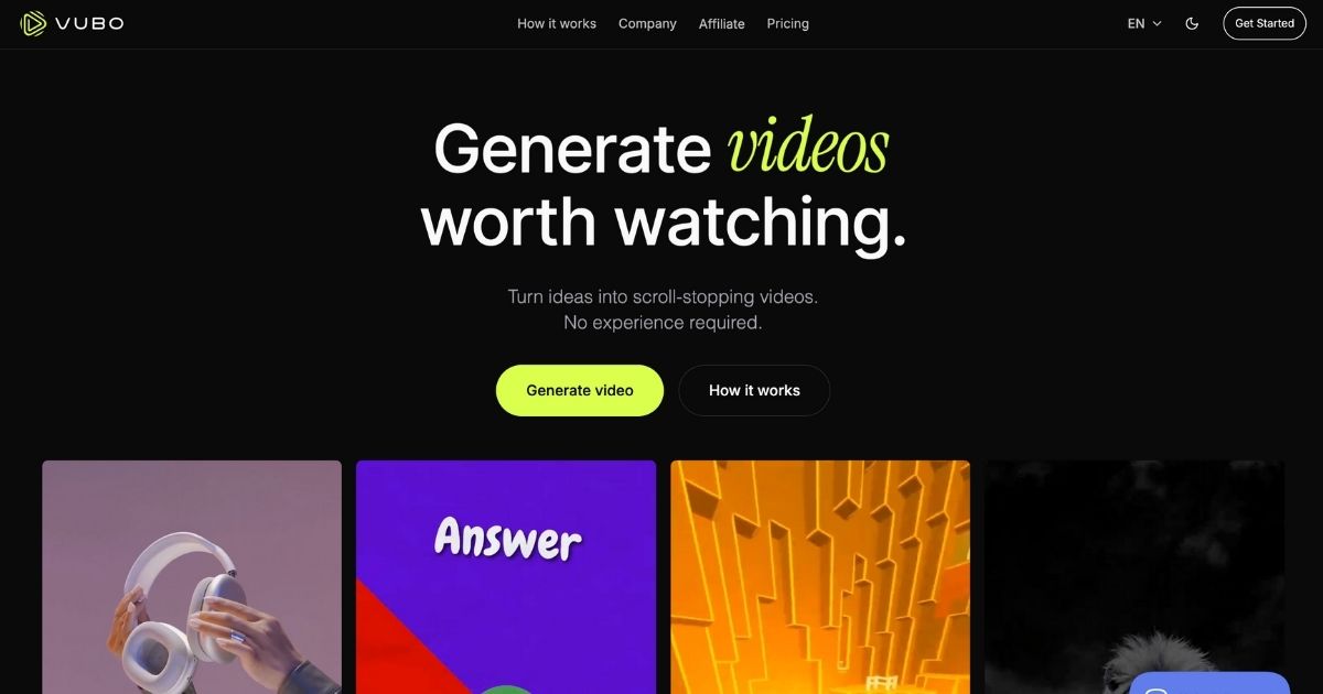 Vubo: AI Video Platform for Professional Content