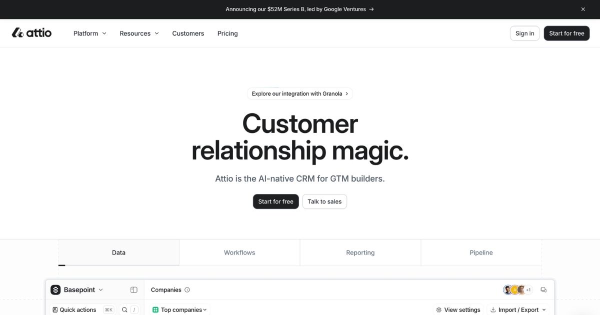 Attio: AI-Powered CRM with Automation