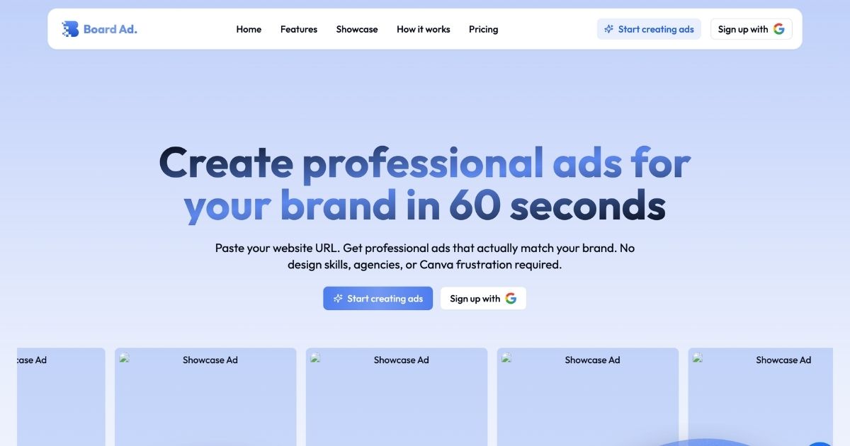 Board Ad: AI-Powered Professional Ad Generation