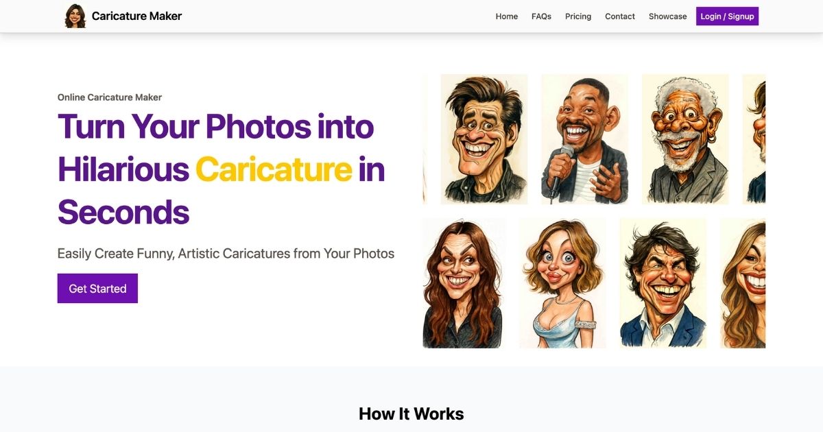 Caricature Maker: Instant AI Caricature Generation