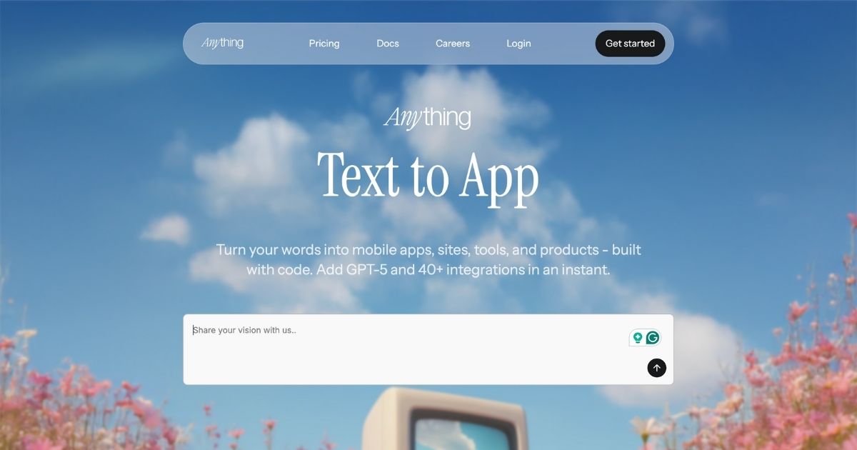 CreateAnything.com: Transform Text to Apps