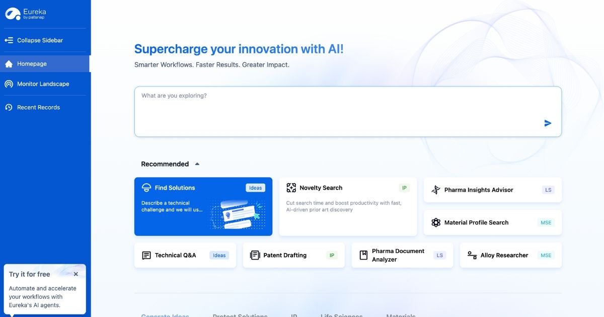 Patsnap Eureka: AI Innovation Accelerator