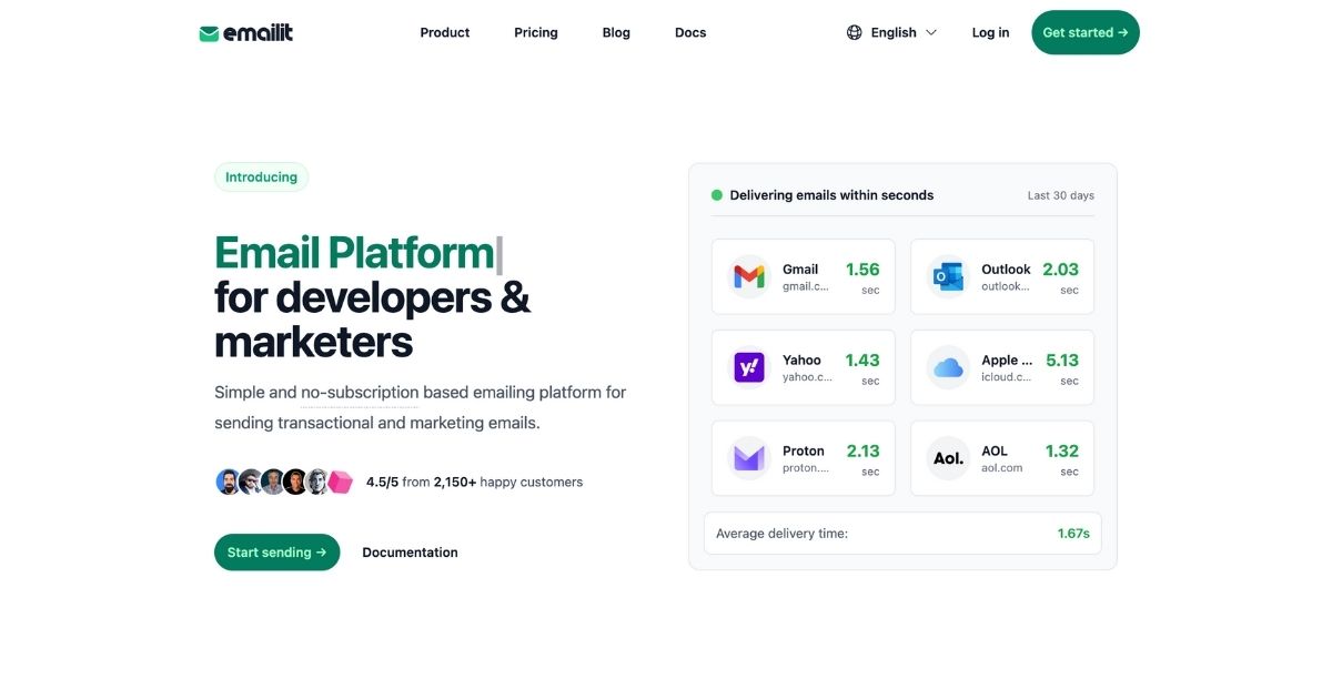 Emailit: Efficient Transactional & Marketing Email Delivery