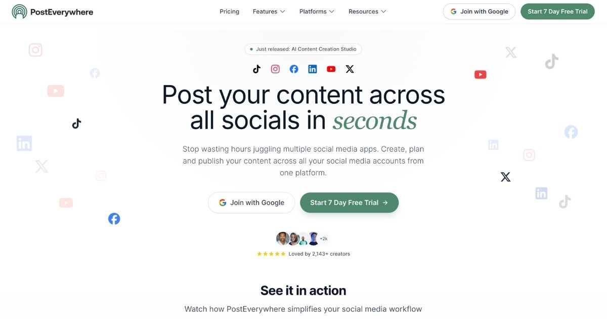 PostEverywhere: Streamlined Social Media Management