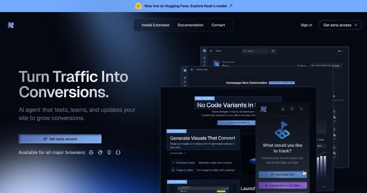 Keak: AI-Powered Website Optimization Solution