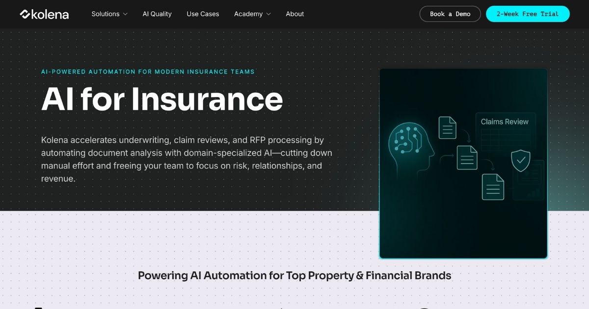 kolena: AI-driven Insurance Workflow Optimization