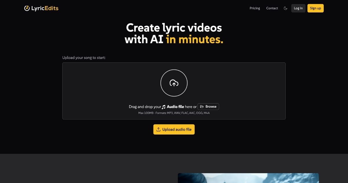 LyricEdits: AI-Powered Lyric Video Creation