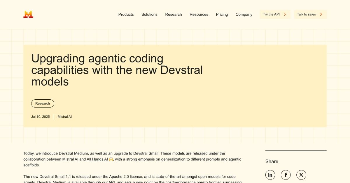 Devstral: AI Coding Tool