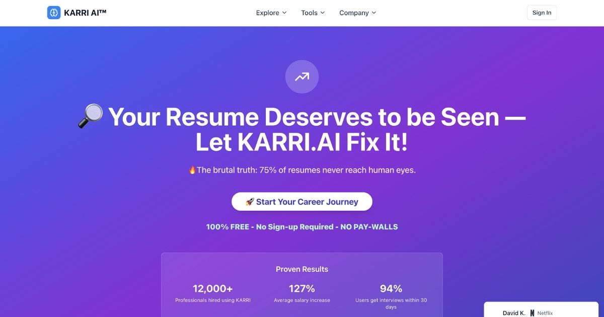 KARRI AI: Career Coaching & Resume Optimization