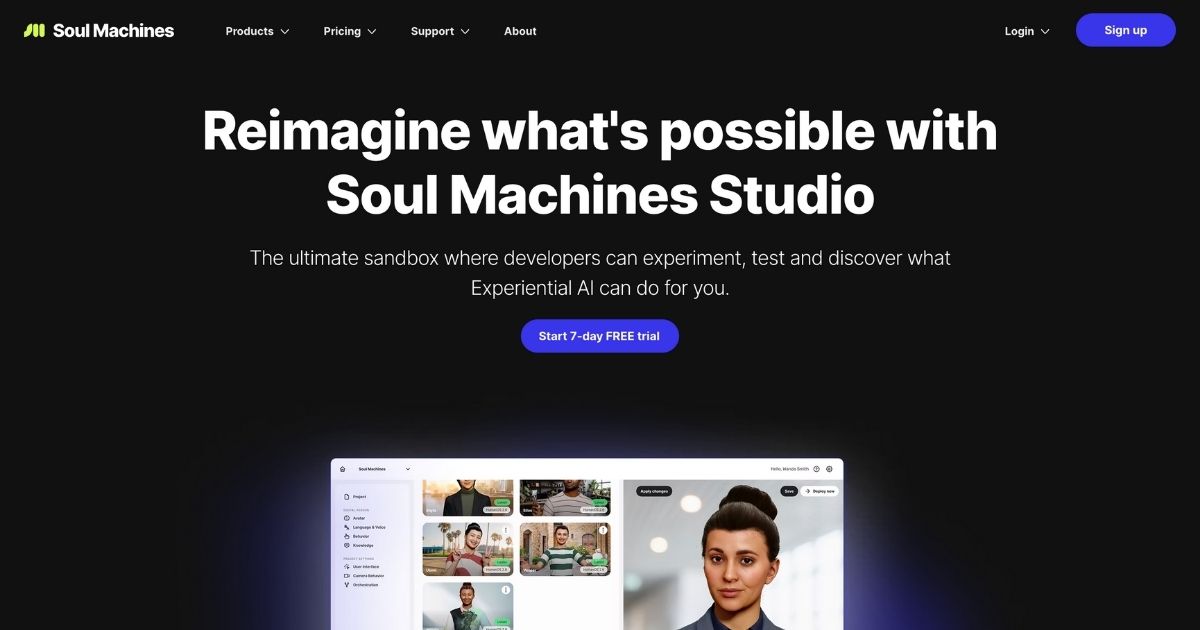 Soul Machines Studio: Human-Like AI Creation