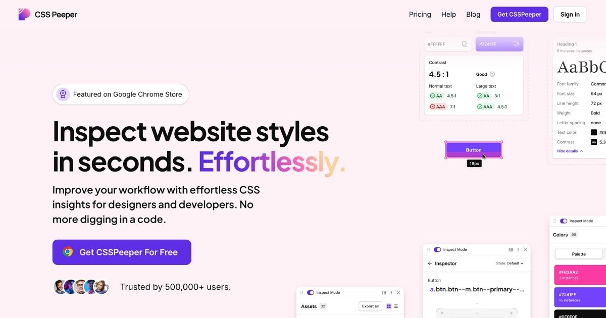 CSS Peeper: Streamlined Website Design Inspection
