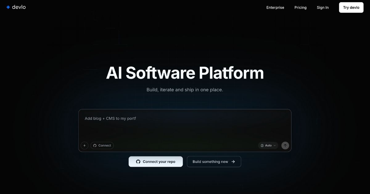 Devlo AI: AI-Powered Software Development Platform