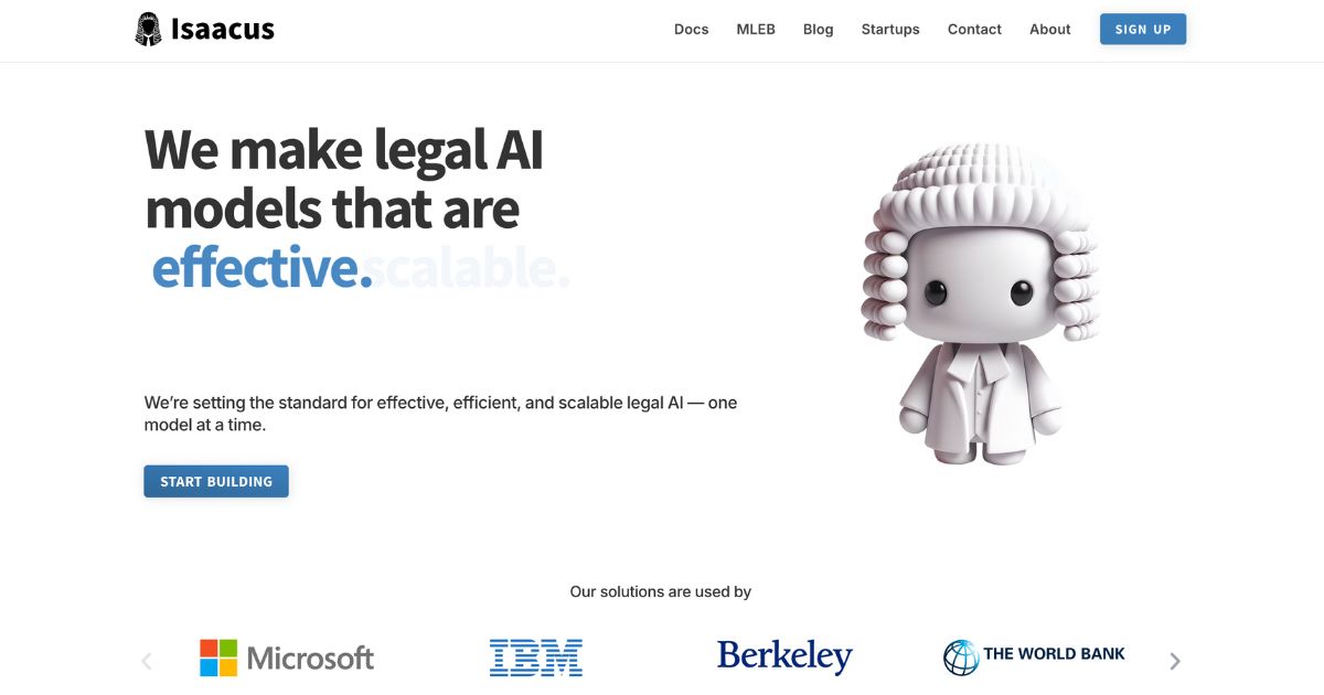 IsaacusFoundation Revolutionizes Legal Tech with AI Models