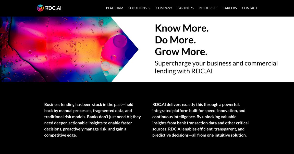 Rich Data Co (RDC) Transparent AI for Banking