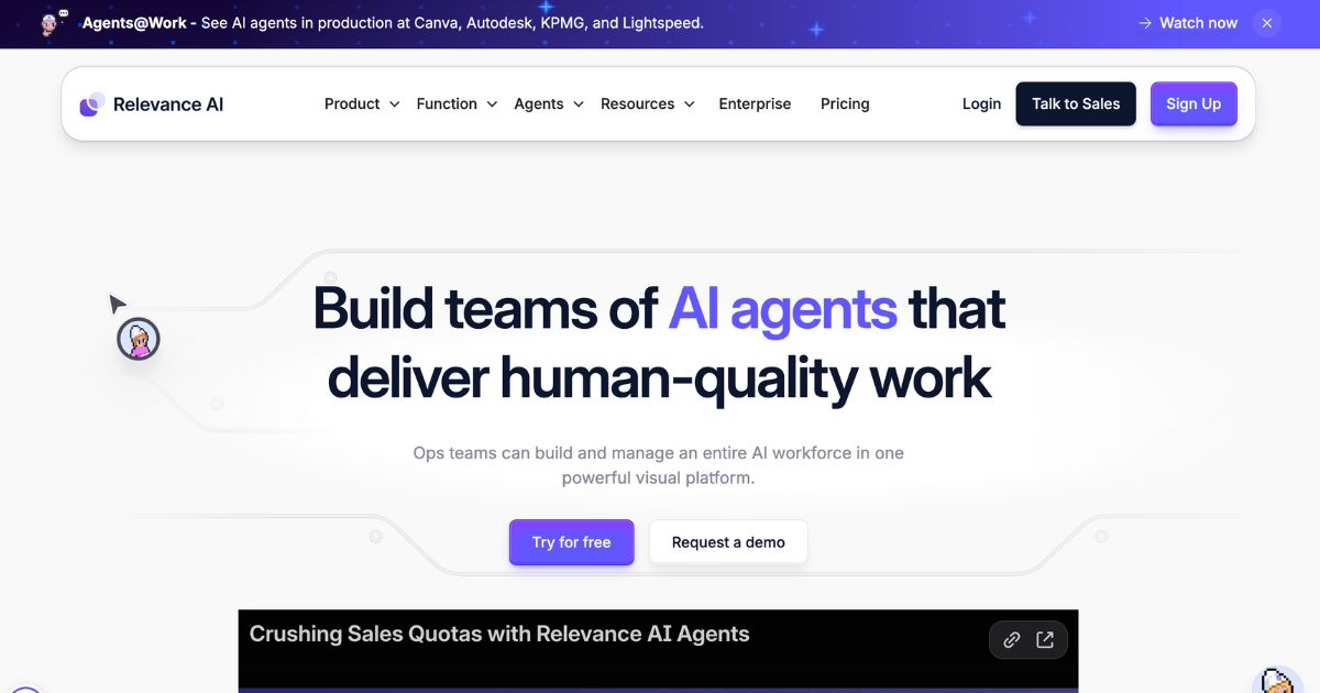 Relevance AI: No-Code AI Agents Platform