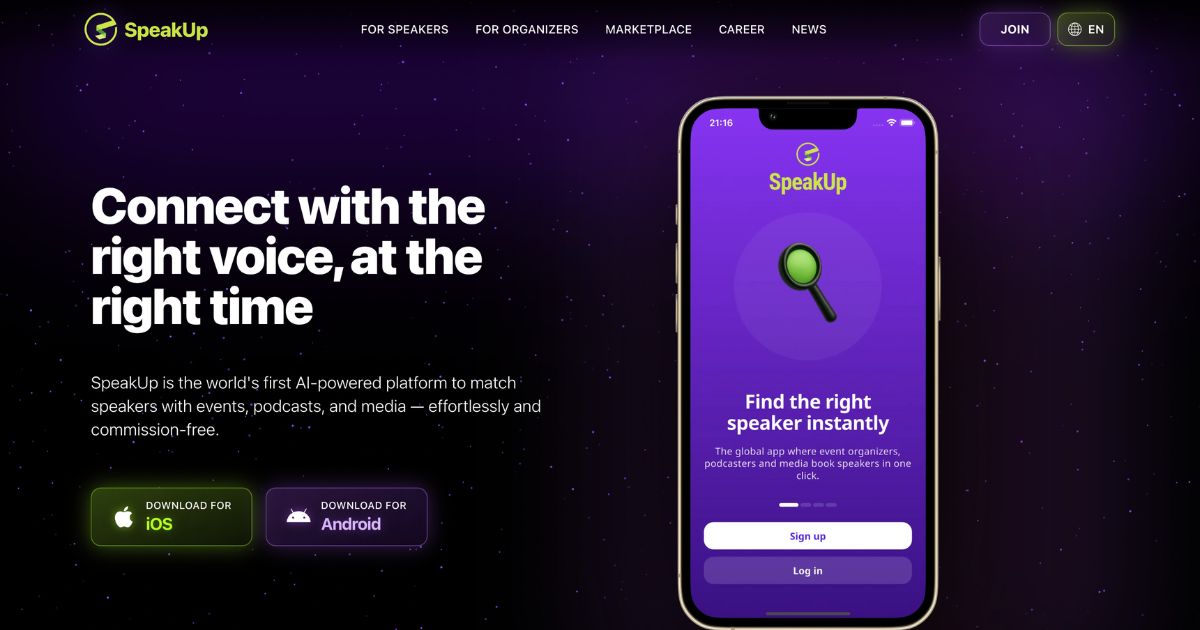 SpeakUp: AI Speaker Matching Platform