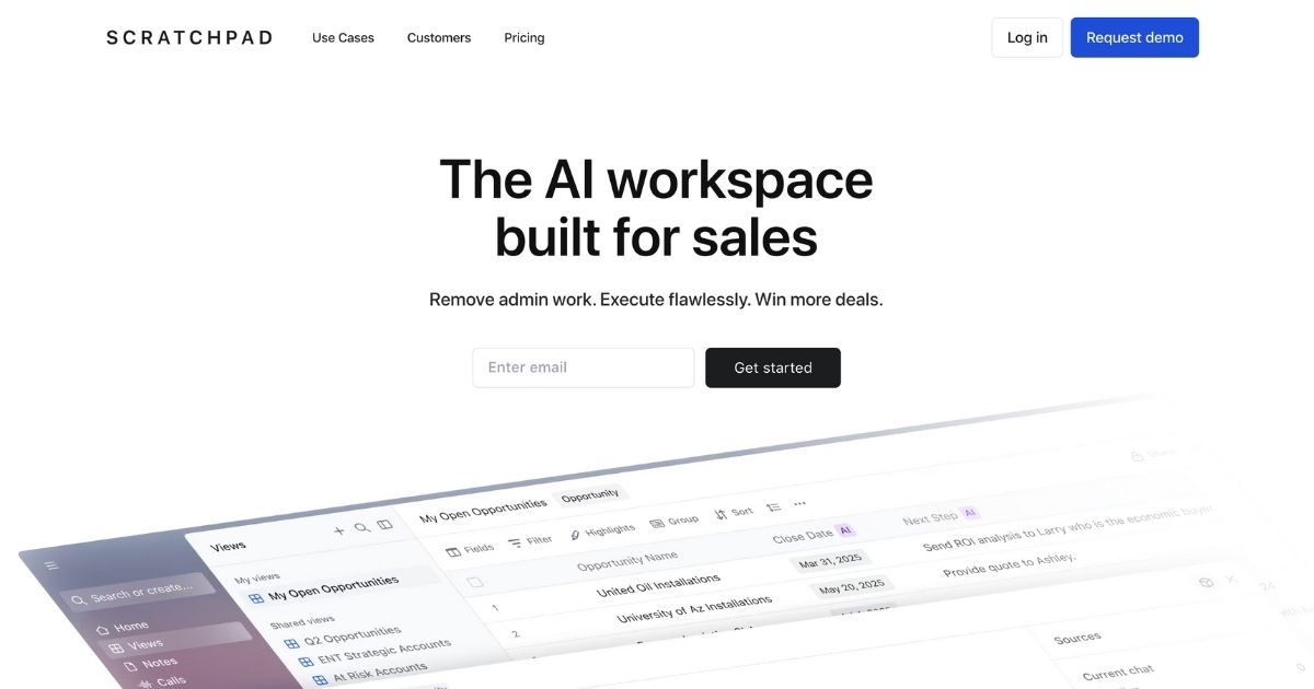 Scratchpad: AI-Powered Sales Productivity Tool
