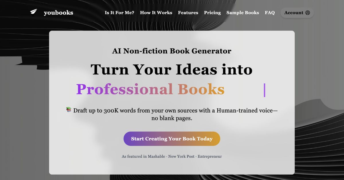 Youbooks: AI-Powered Content Creation Platform