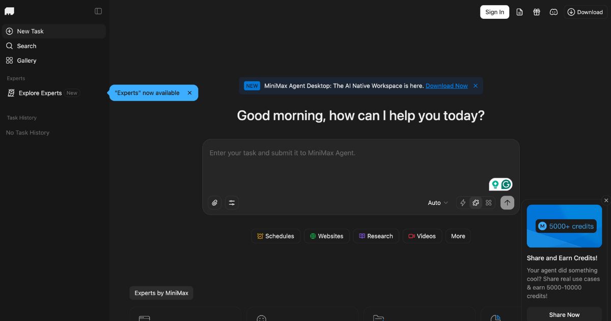MiniMax Agent: AI-Powered Productivity Assistant