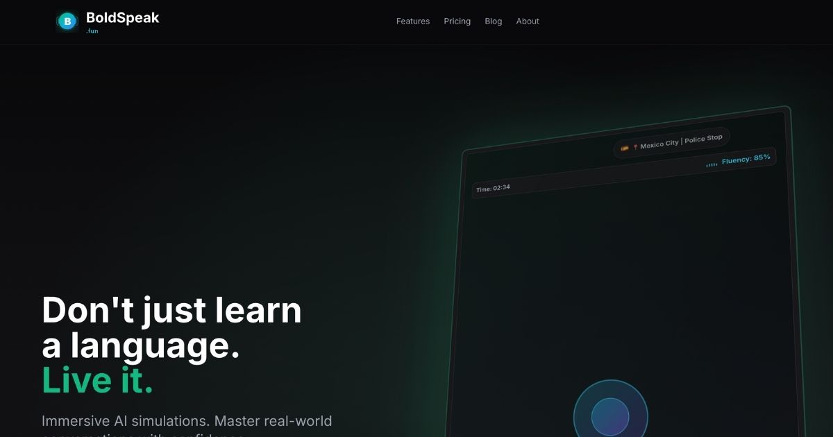 BoldSpeak: AI Language Simulation Tool