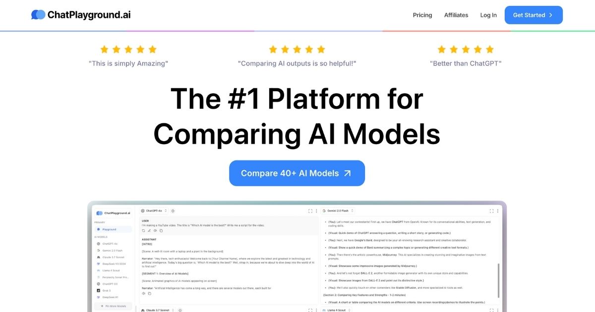 ChatPlayground AI: AI Model Comparison Platform