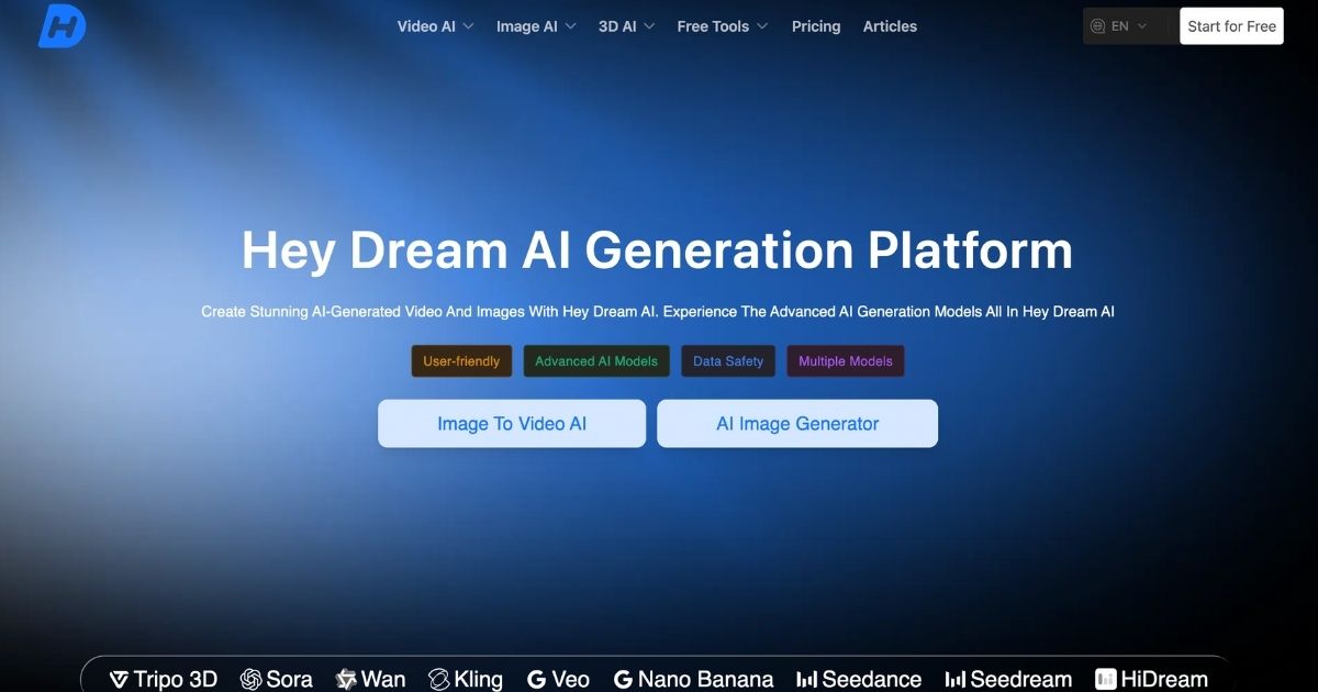 Hey Dream AI: Advanced Content Creation