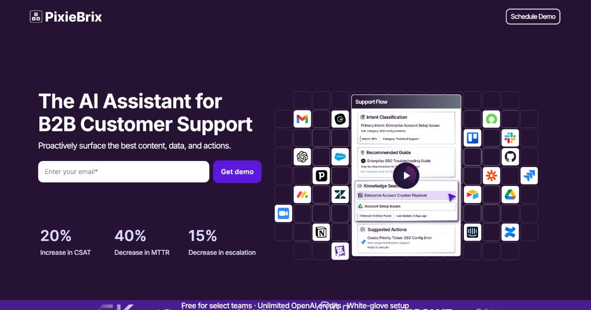 PixieBrix’s Support Flow: AI-Powered Technical Assistance