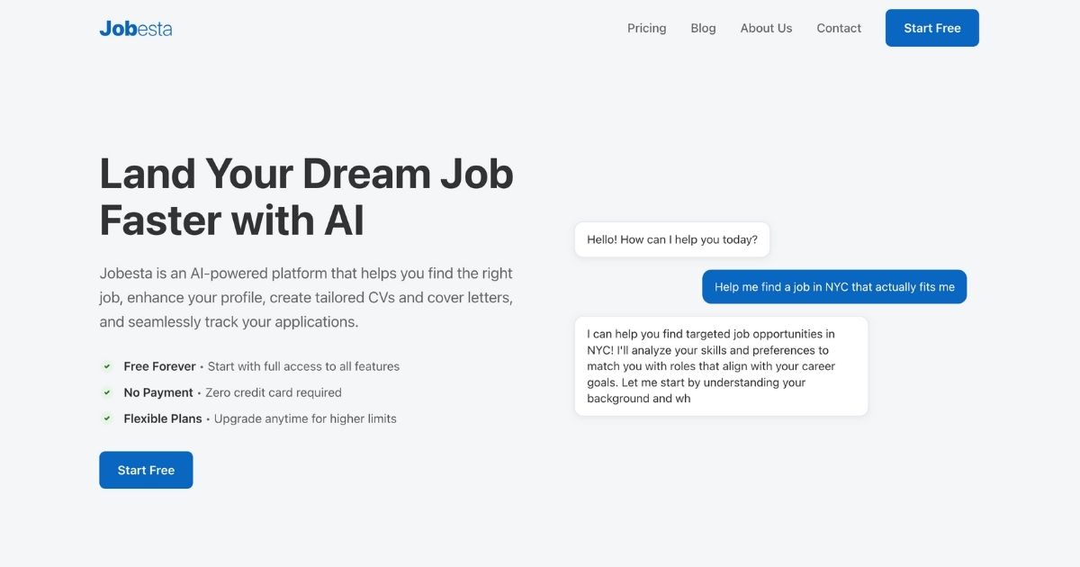 Jobesta: AI-Powered Job Search Platform