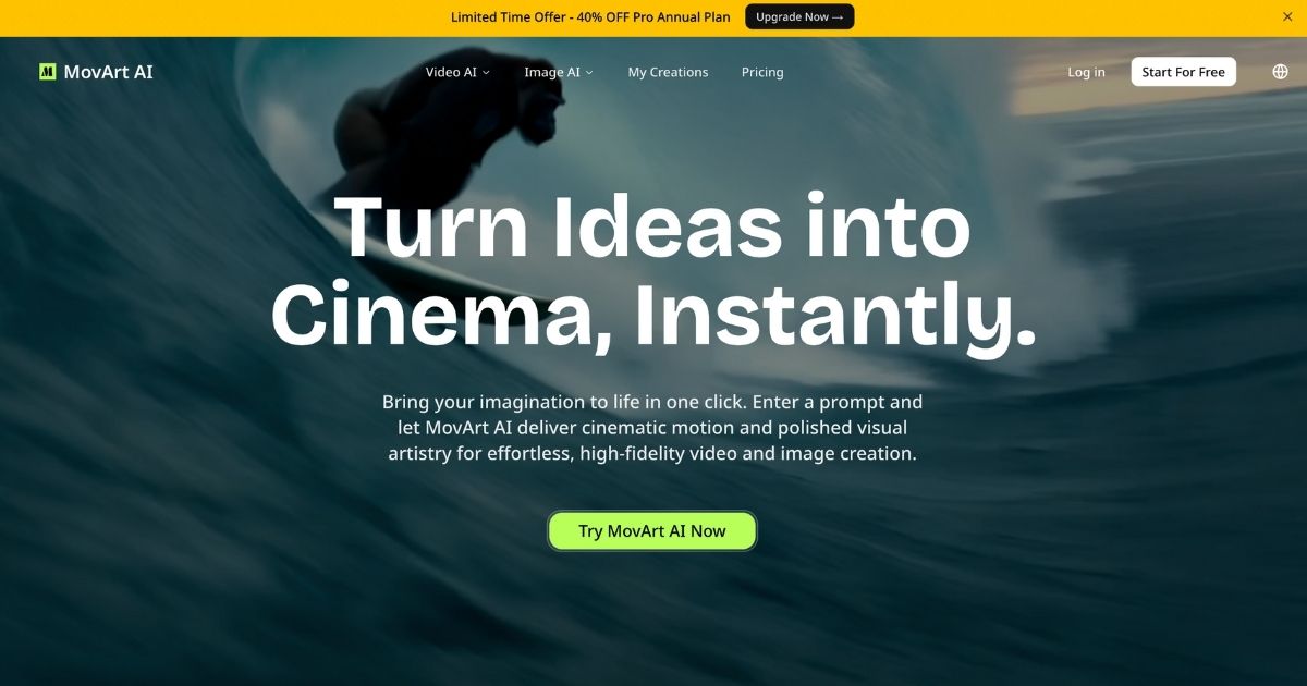 MovArt AI: Streamlining Visual Content Creation