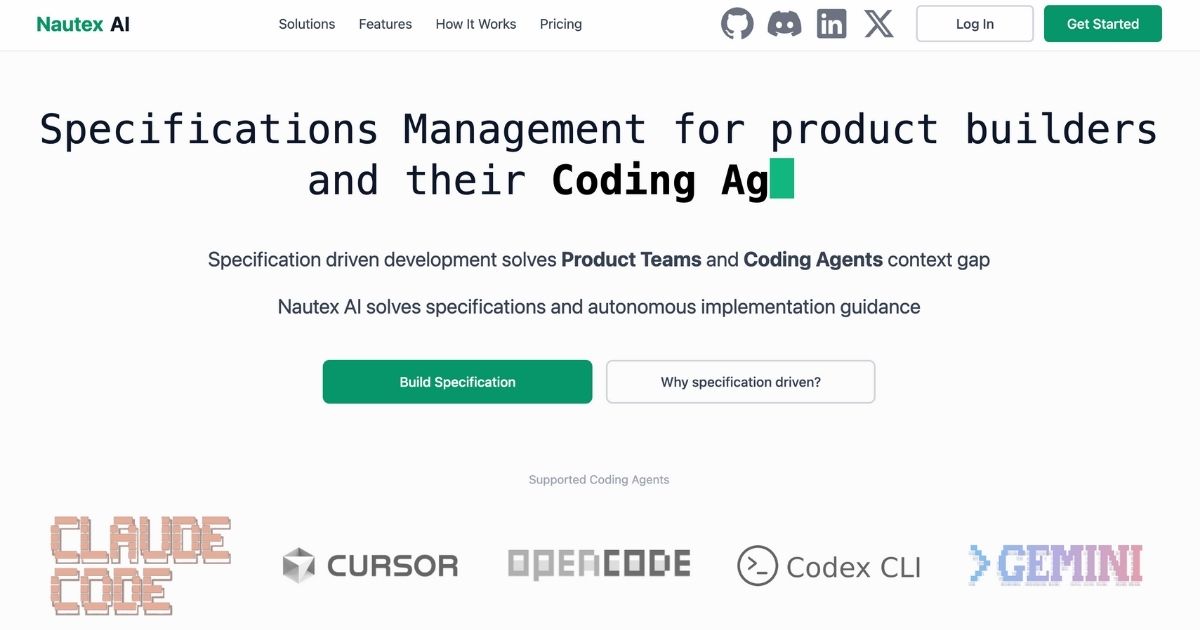 Nautex AI: Specification-Driven Development Platform