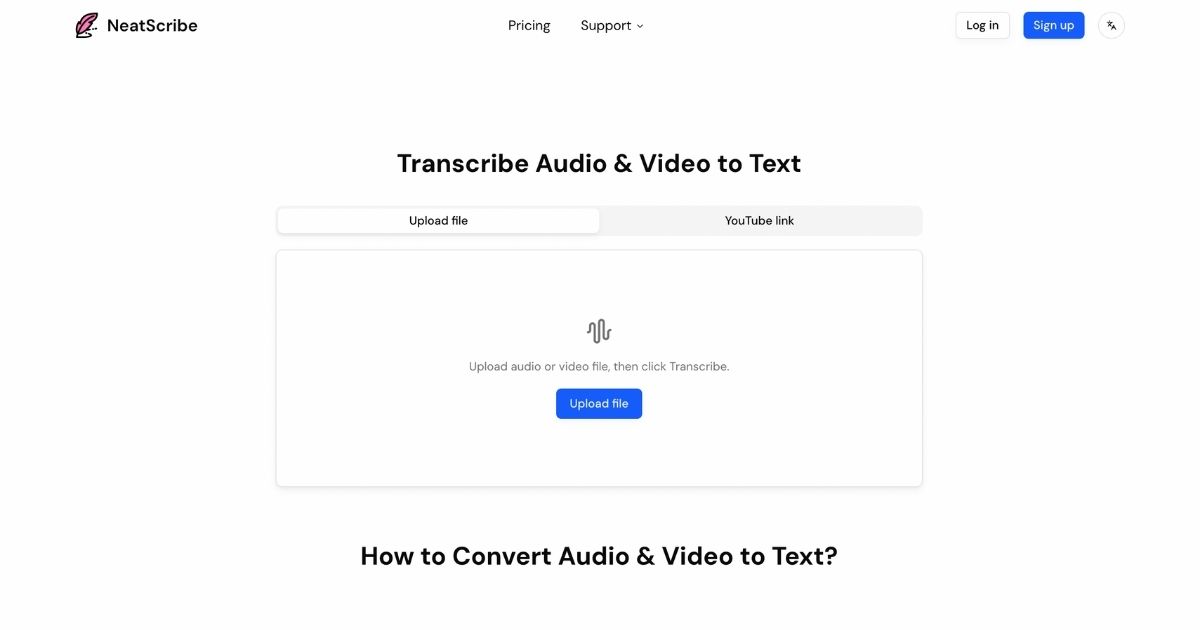 NeatScribe: AI Transcription for Fast Editing