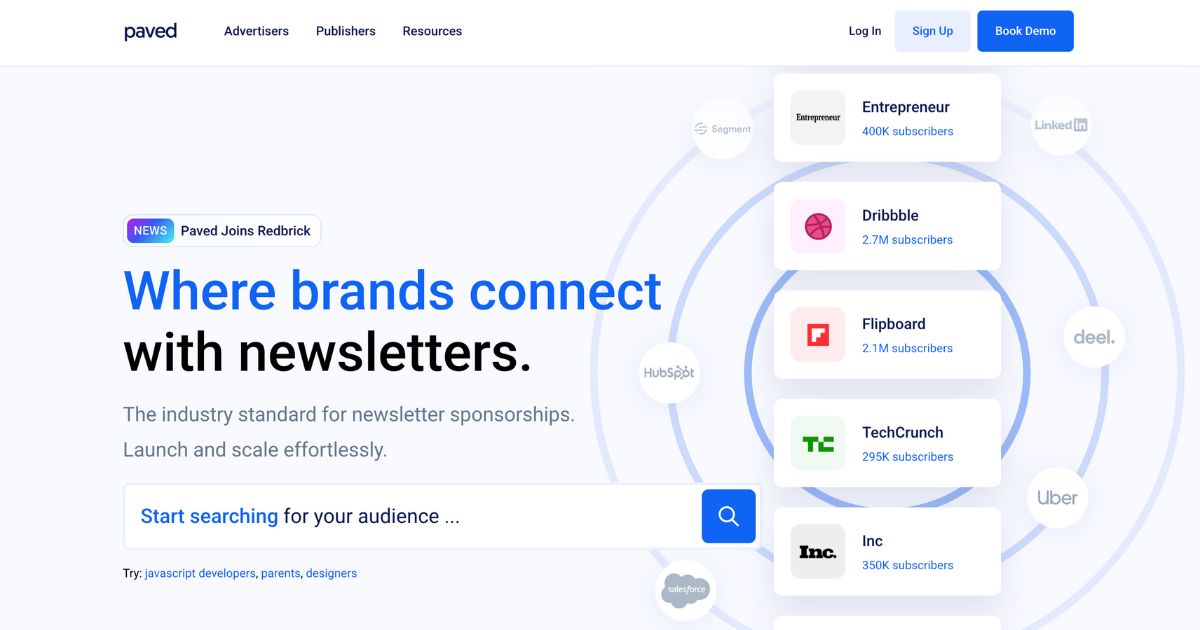 Paved: Streamline Newsletter Sponsorships and Ads