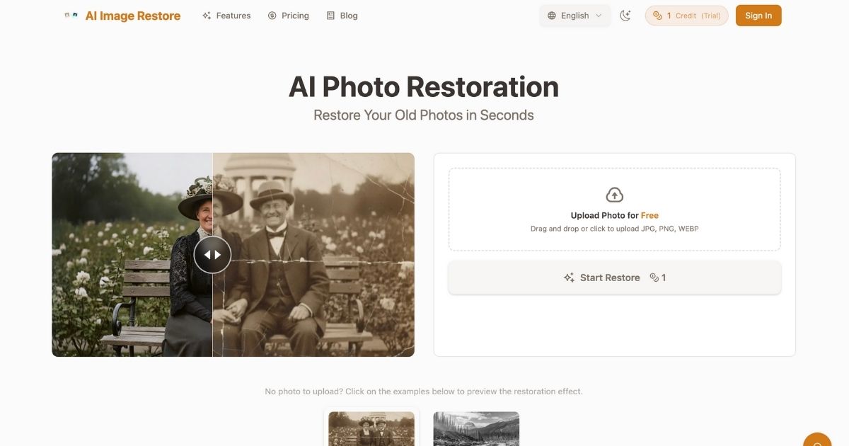 PhotoRestore.ai: AI-Powered Photo Restoration and Colorization