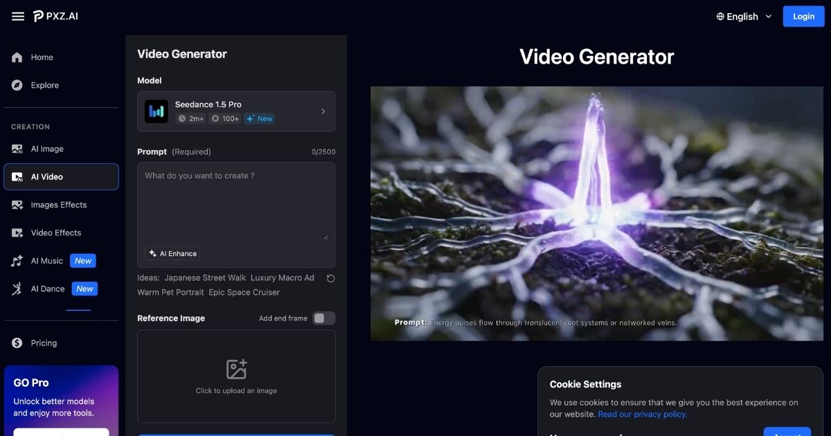 Video Generator by PXZ AI: AI-Powered Dynamic Video Creation