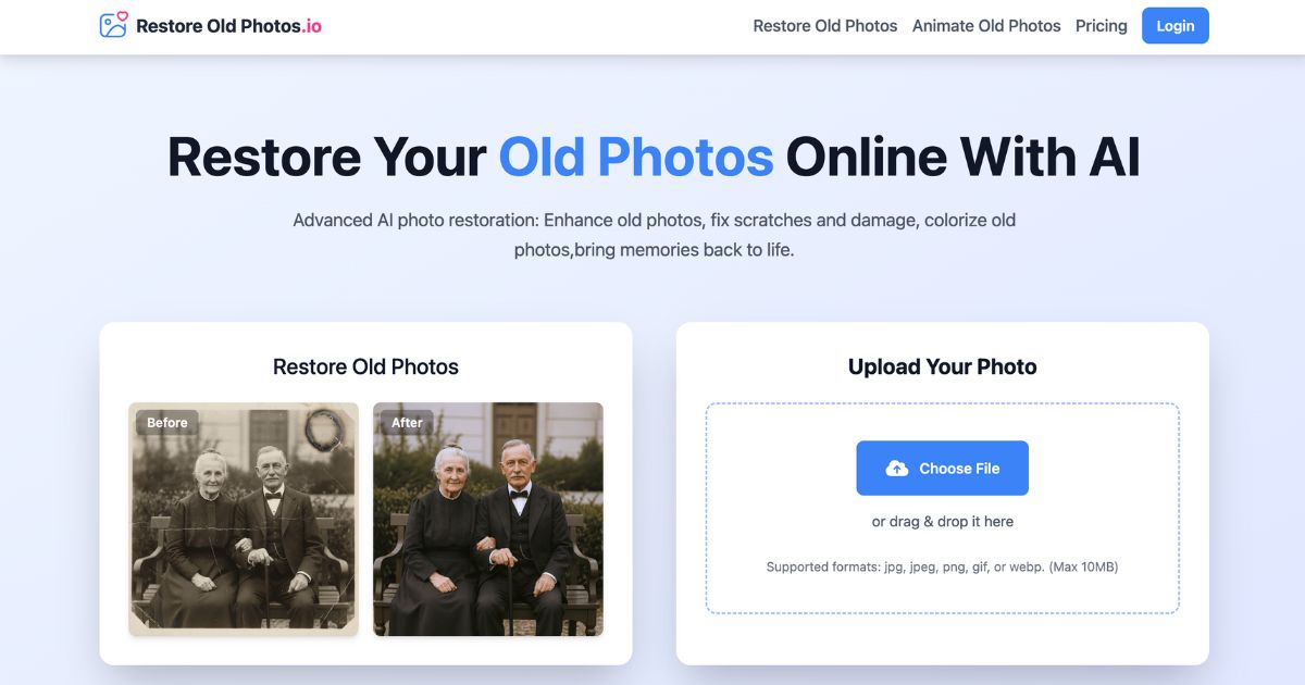 Restore Old Photos: AI-Powered Restoration Service